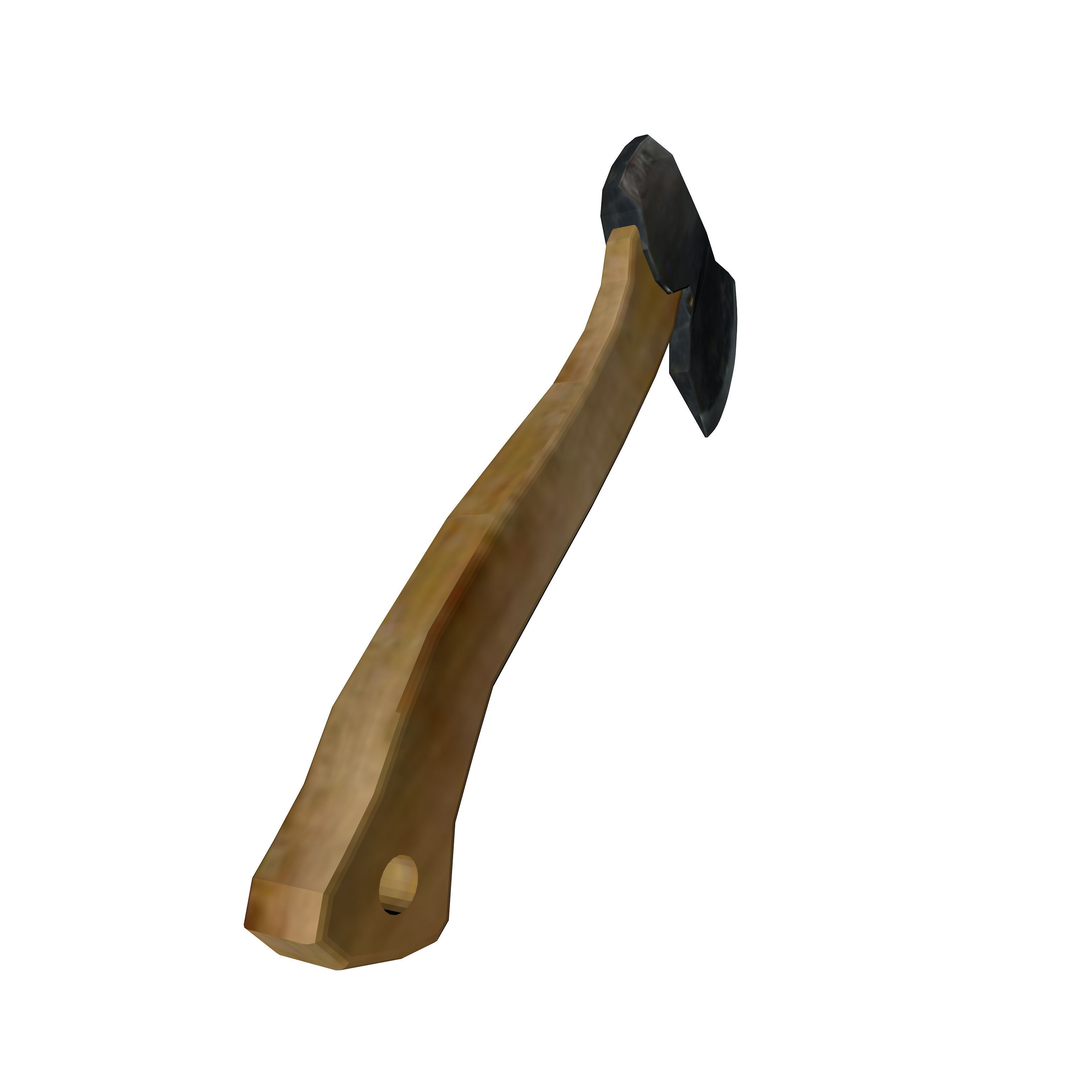 Axe low poly Low-poly 3D model_3