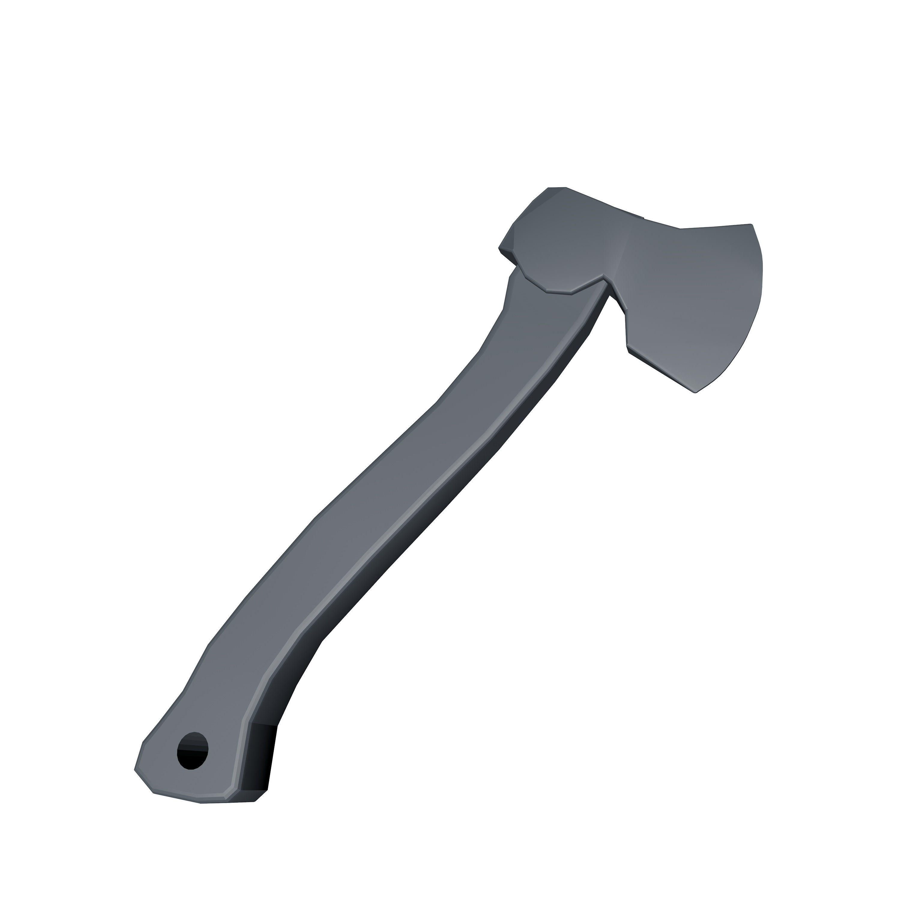 Axe low poly Low-poly 3D model_5