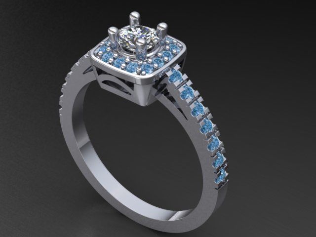 Rosette Ring  3D print model