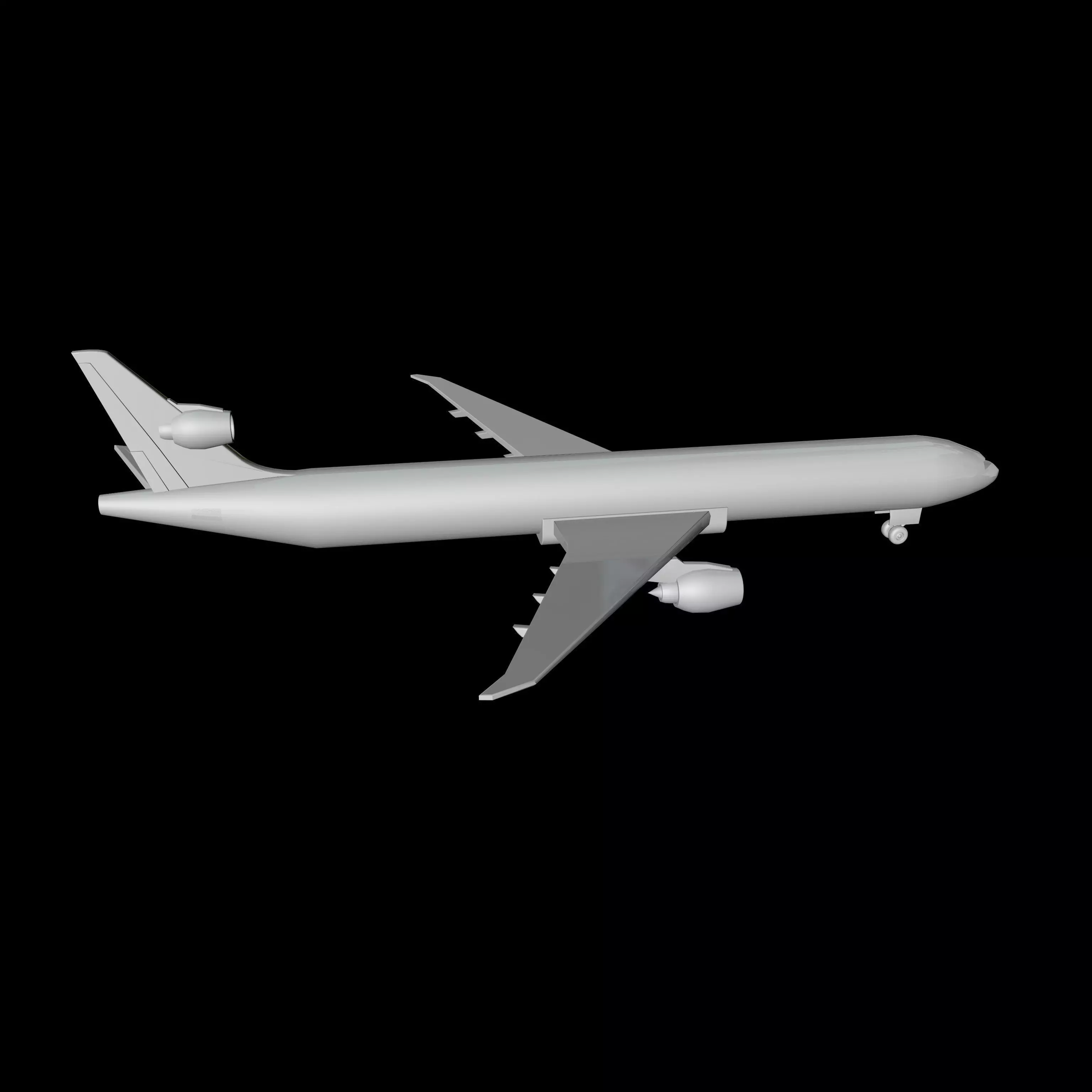 Airplane boeing jetliner - boeing jetliner 3D model_0