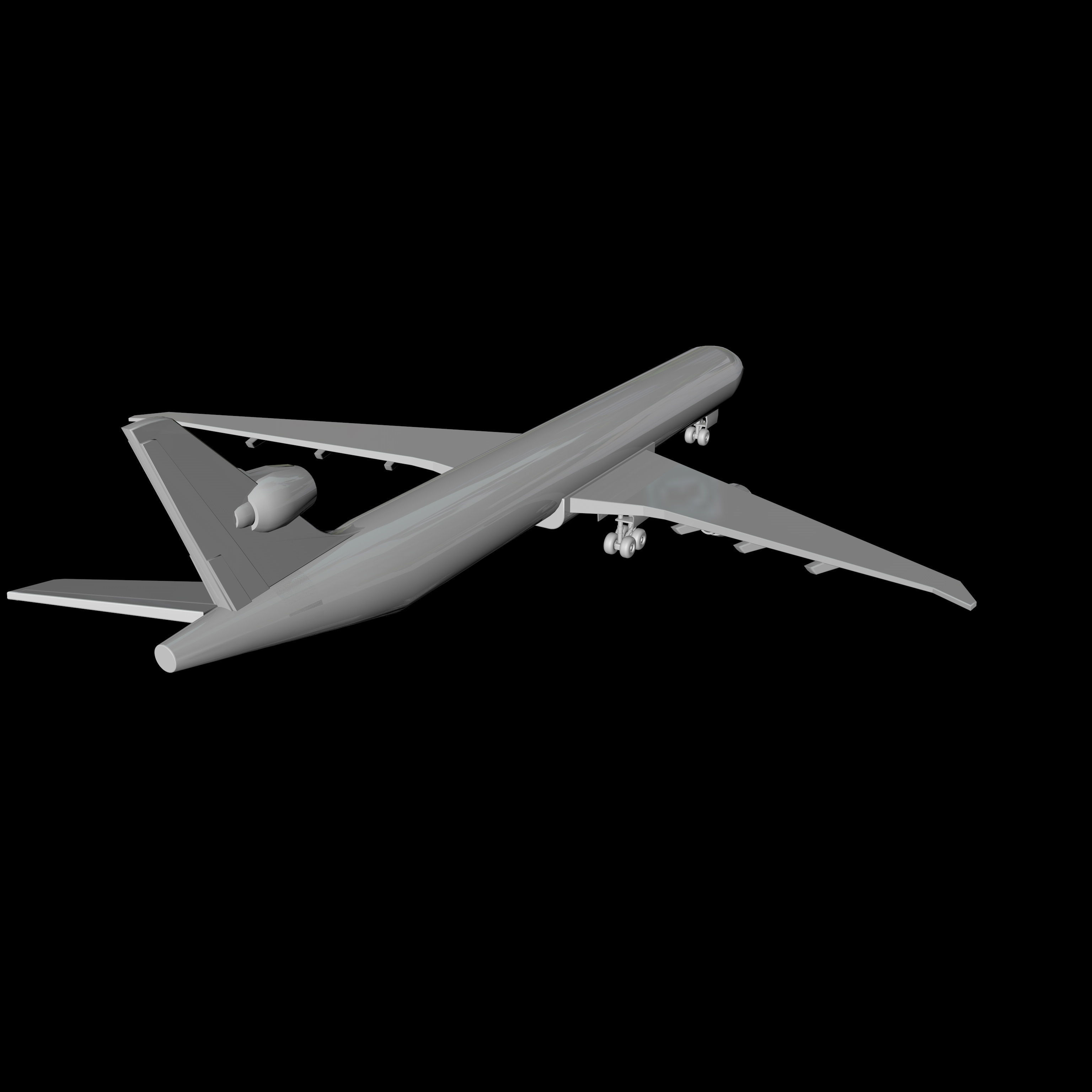 Airplane boeing jetliner - boeing jetliner 3D model_6