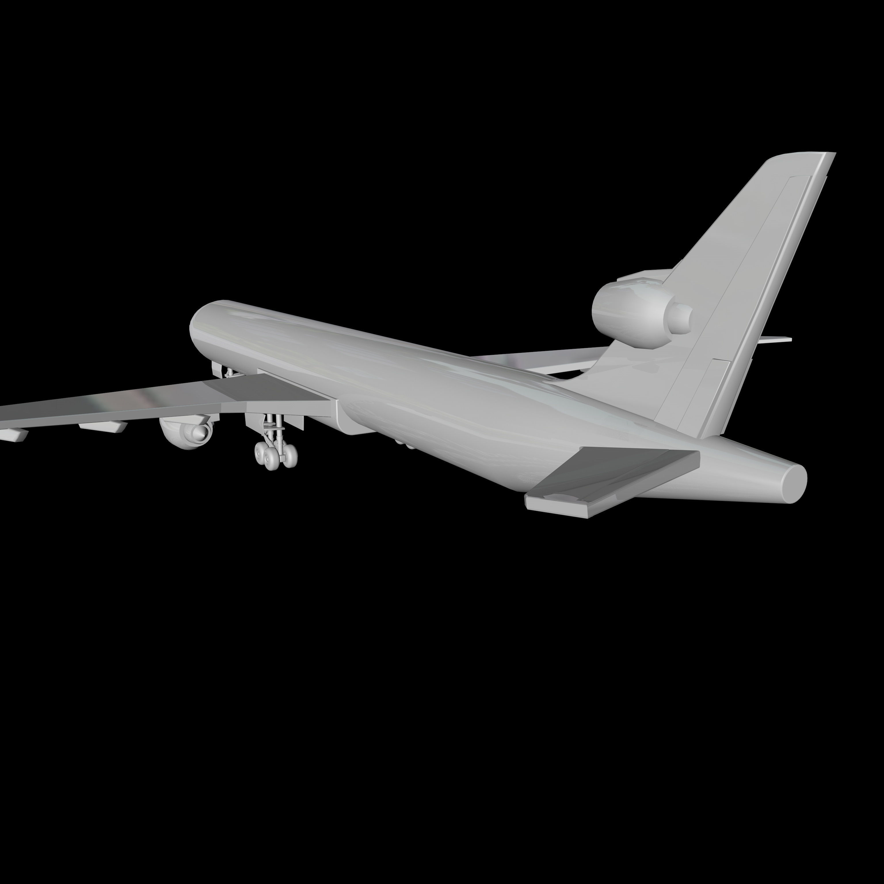 Airplane boeing jetliner - boeing jetliner 3D model_1