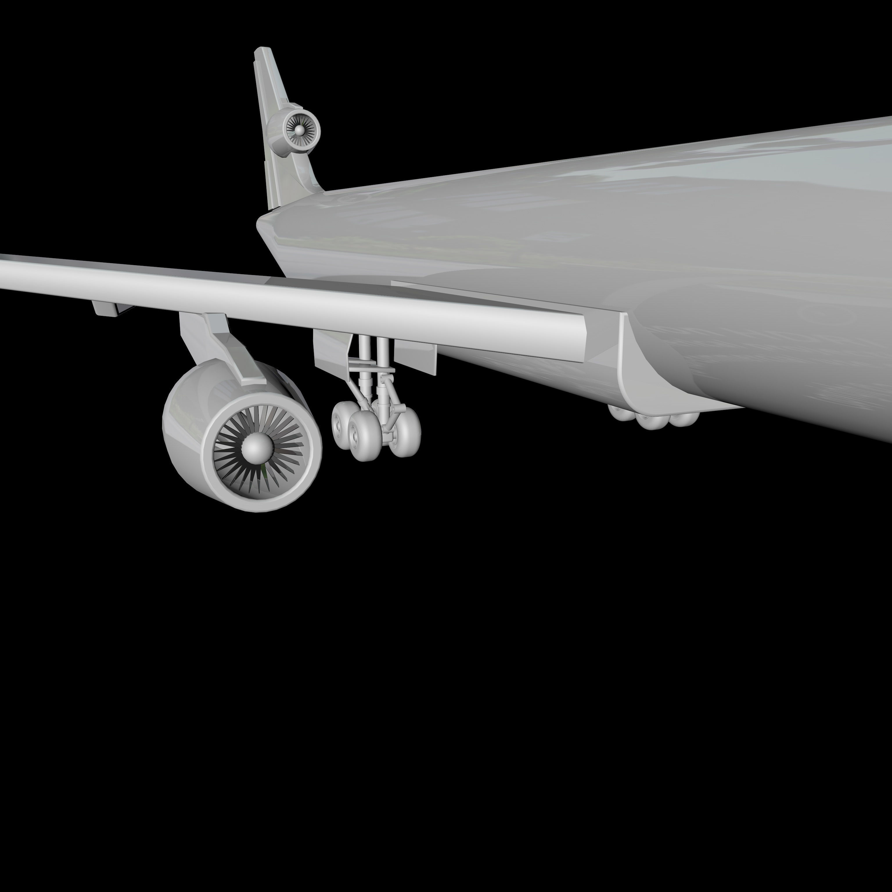 Airplane boeing jetliner - boeing jetliner 3D model_2