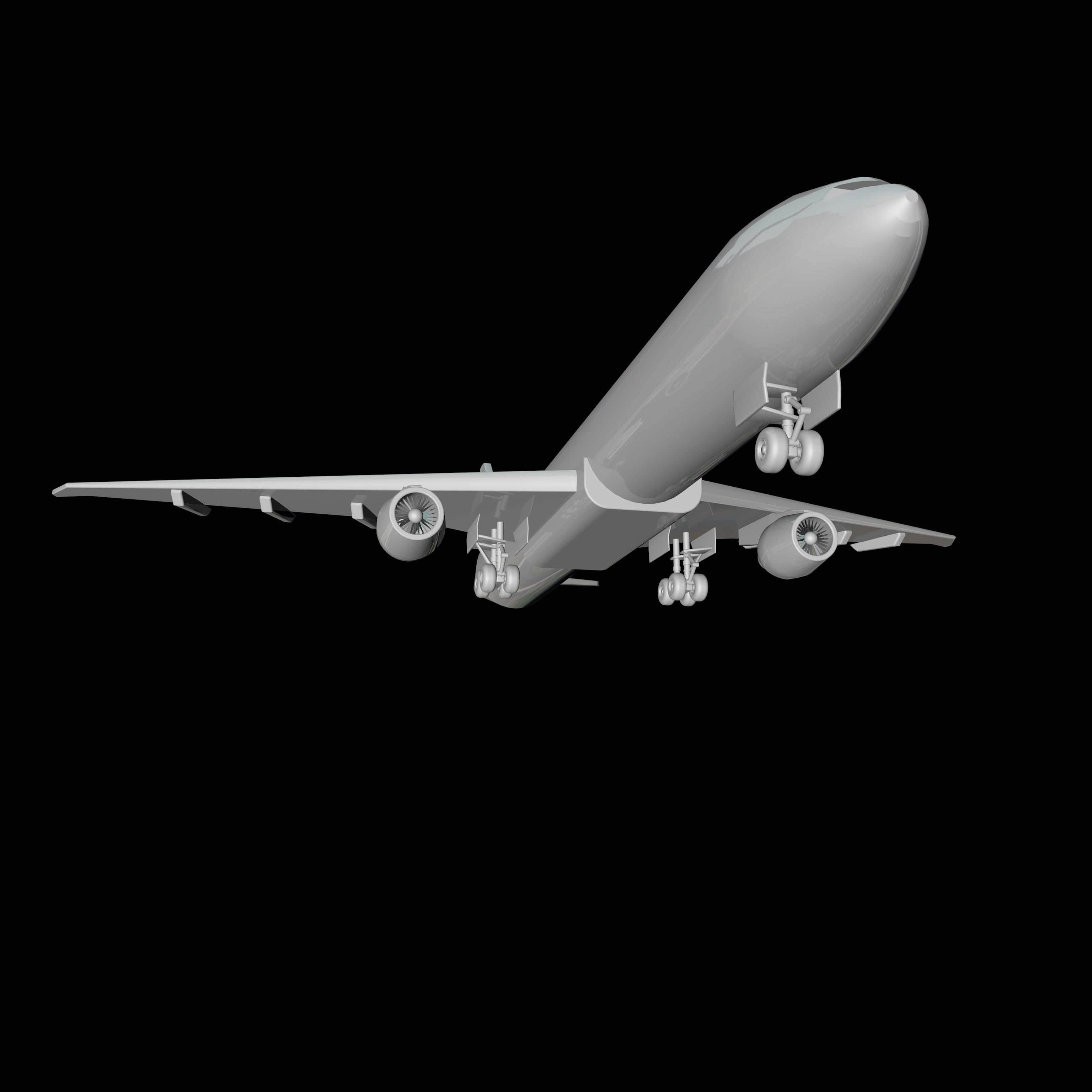 Airplane boeing jetliner - boeing jetliner 3D model_3