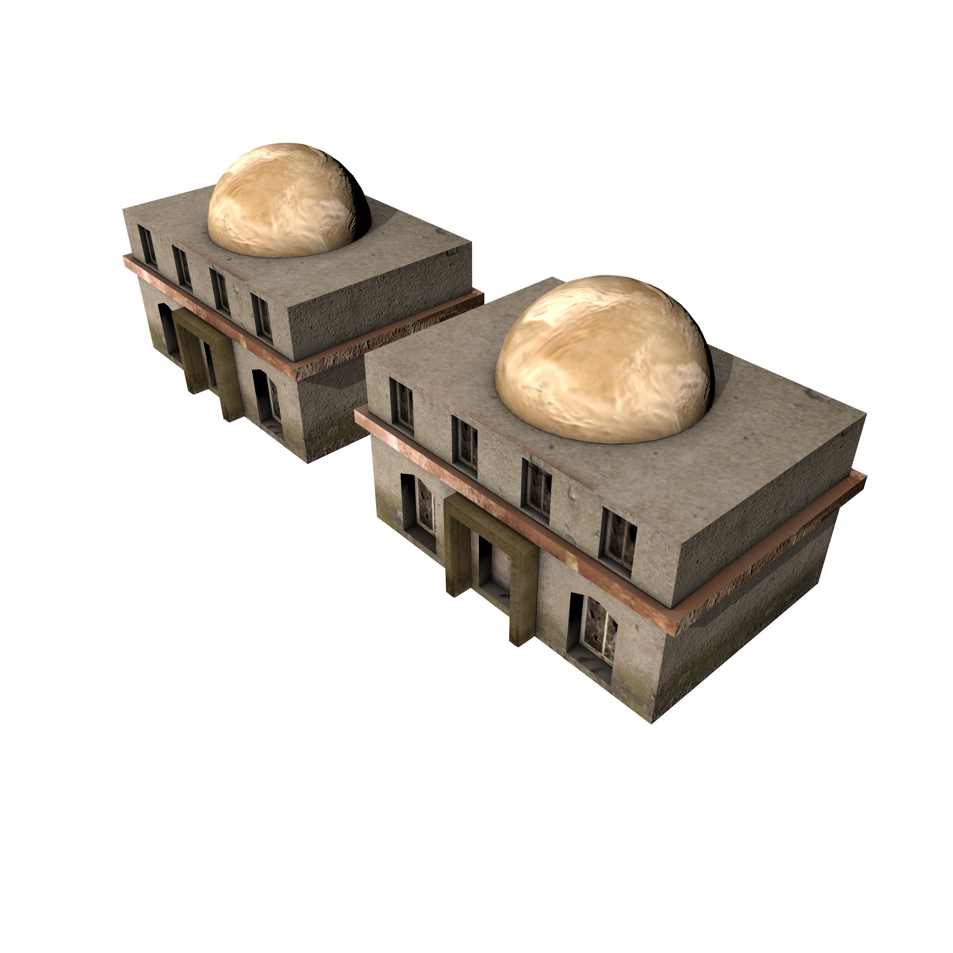 Afghan House Low-poly 3D model_6