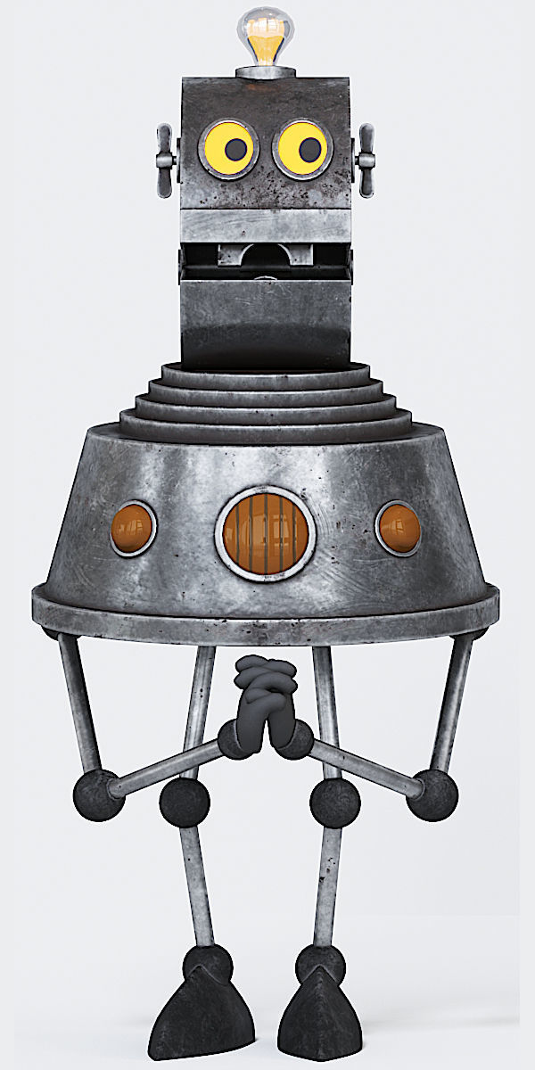 The Mystery of the Third Planet Robot 3D model_1