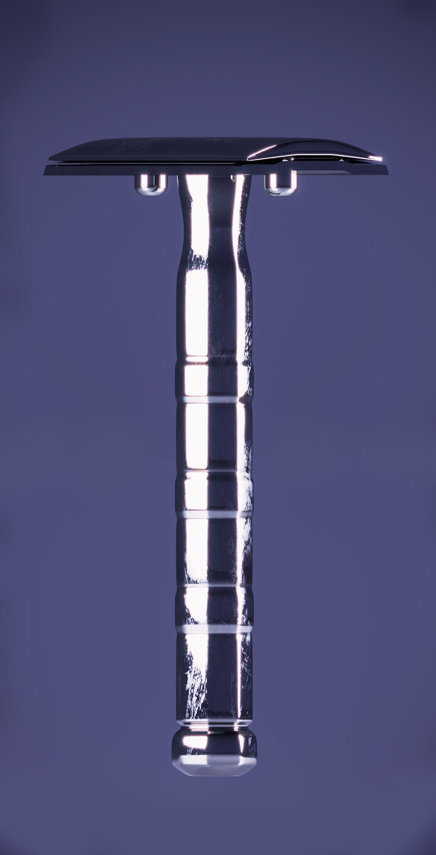 vintage razor scene 3D model_3