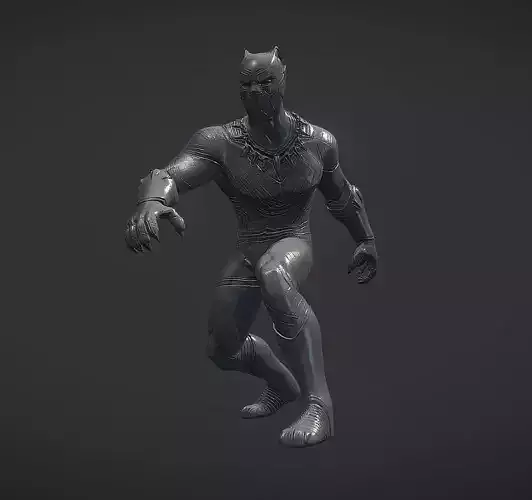 BLACK PANTHER POSE V01 INSPIRITED MODEL