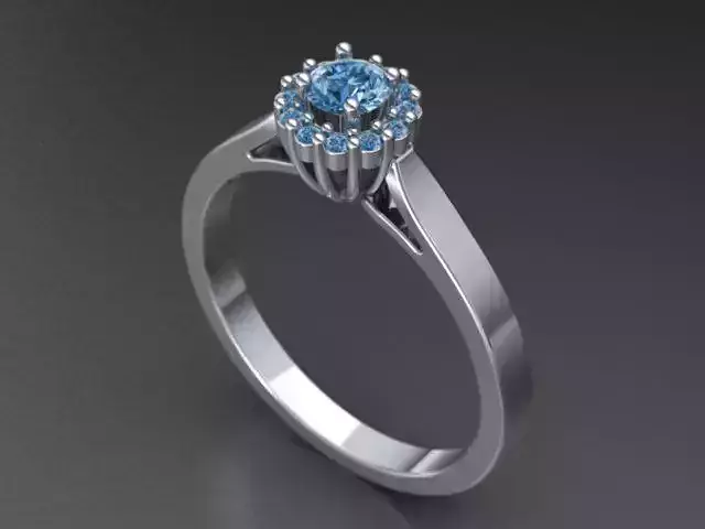 Rounded Rosette Ring