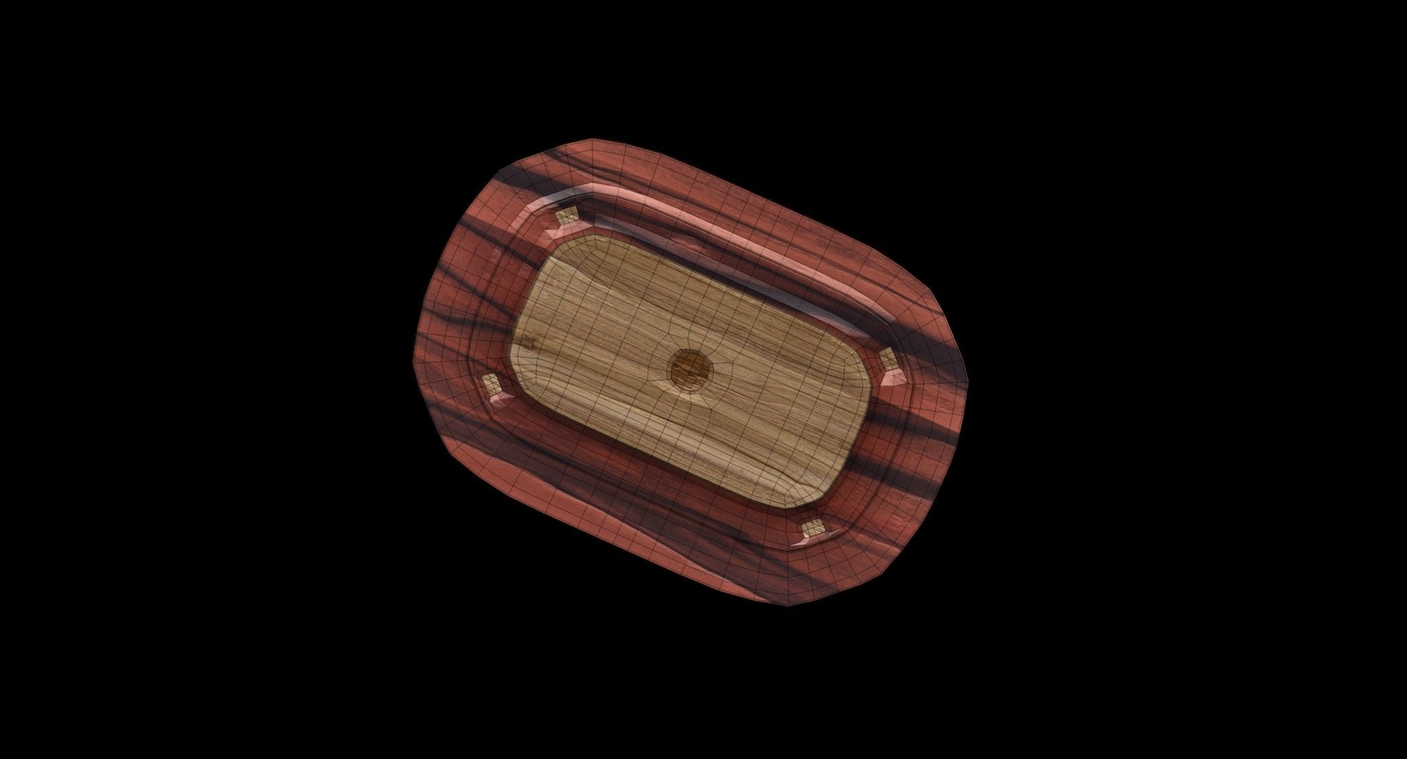 Coffee Table - Dinner table  Low-poly 3D model_3