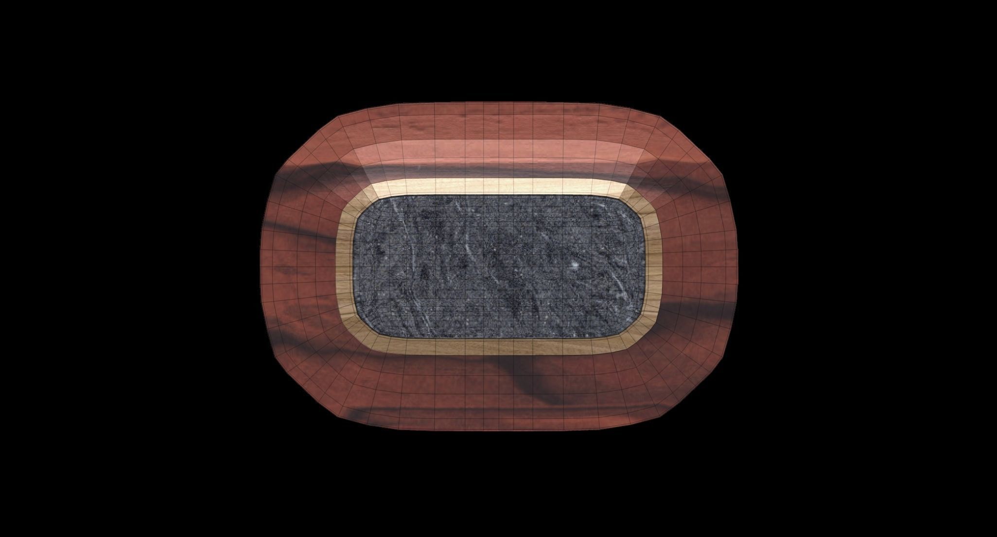 Coffee Table - Dinner table  Low-poly 3D model_6