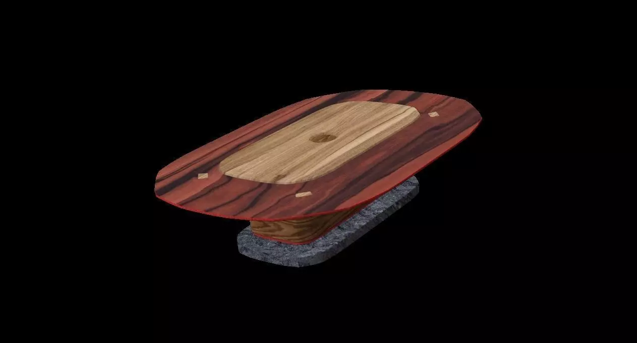 Coffee Table - Dinner table  Low-poly 3D model_0