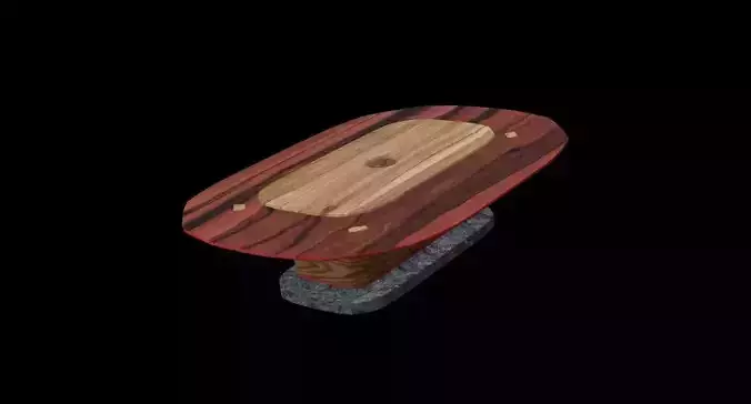 Coffee Table - Dinner table  Low-poly 3D model