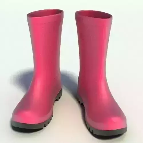 Pink Wellington boots