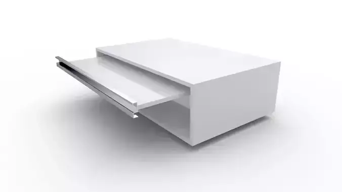 Table Desk Living Room Low-Poly 3D Model 