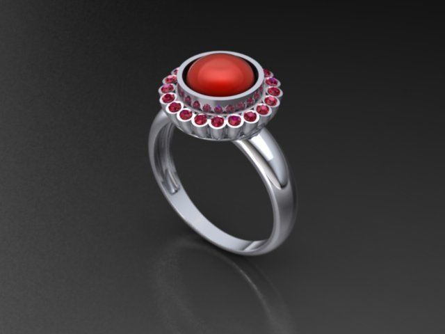 Rosette Ring 2 3D print model