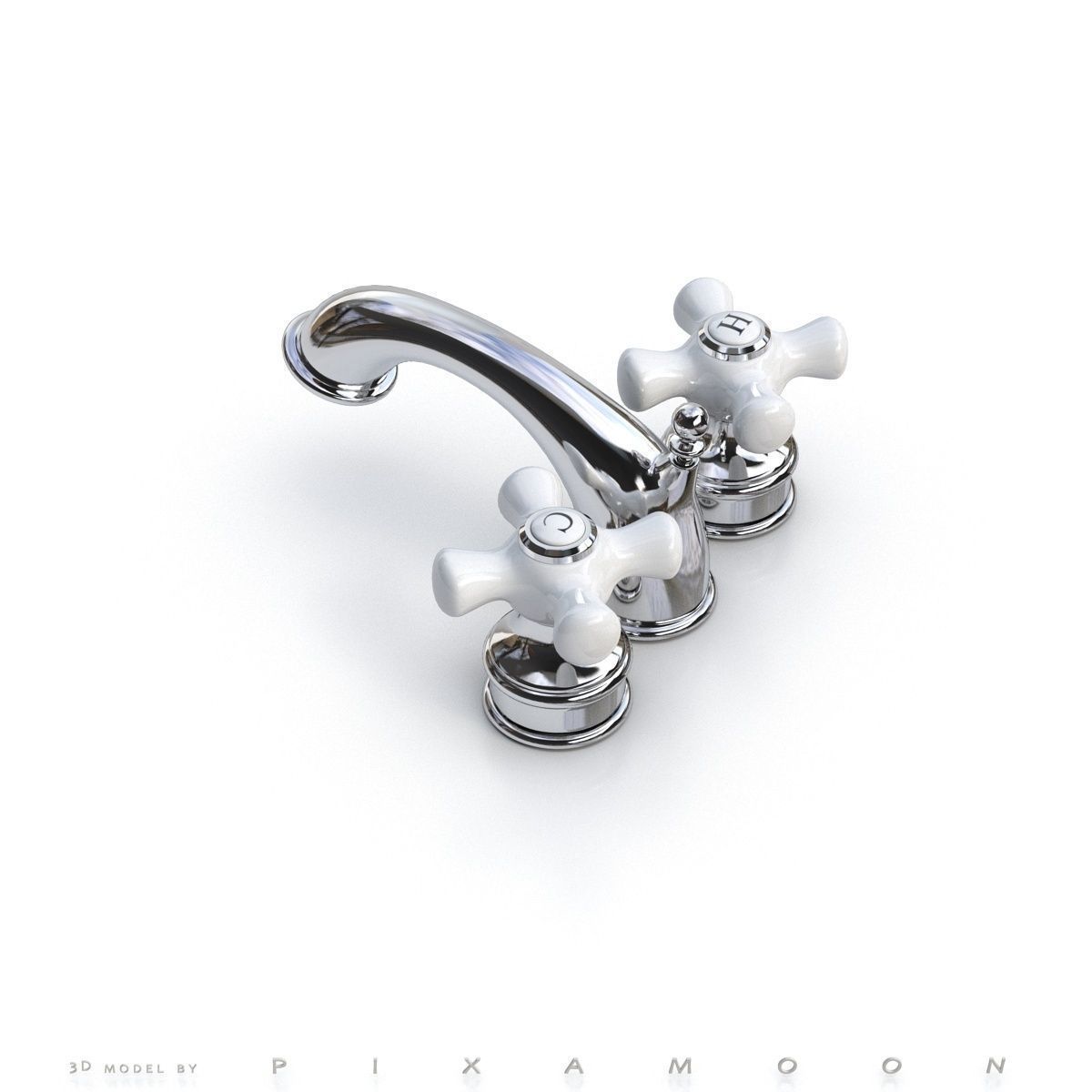 Faucet - bathroom 3D model_2