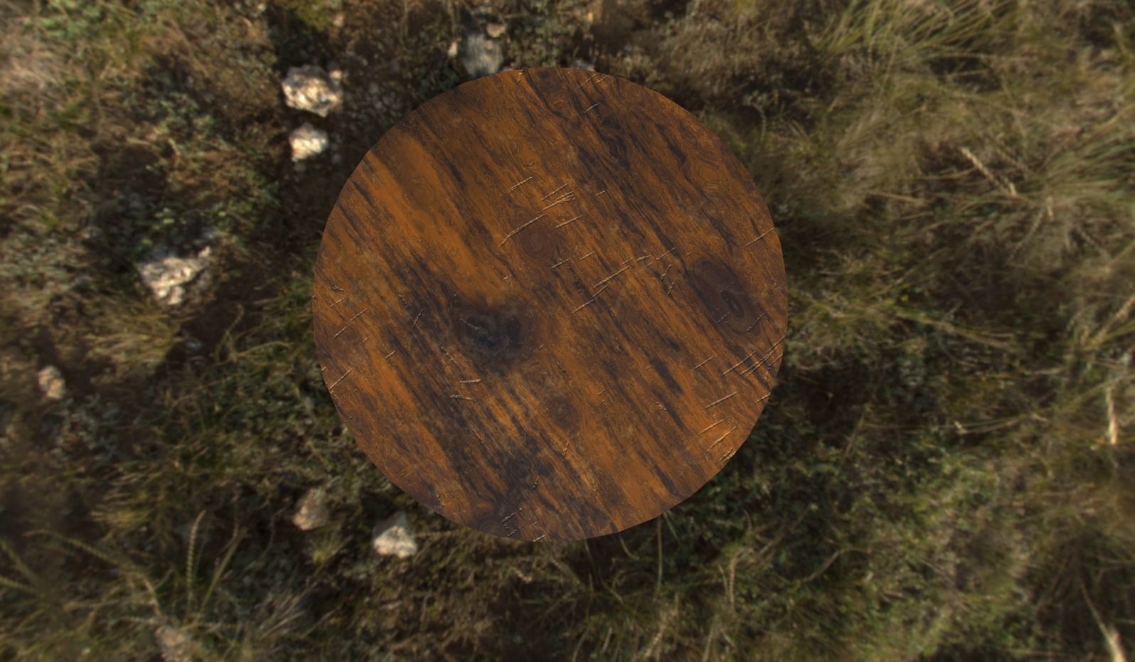 Round Table  Free low-poly 3D model_3