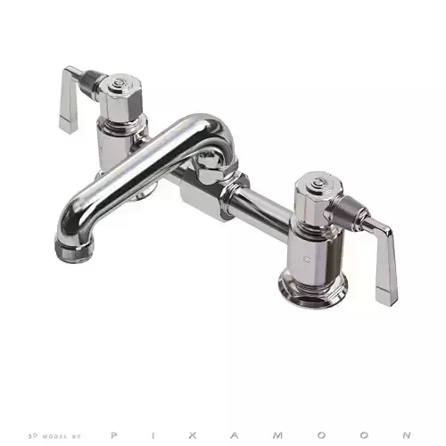 Waterworks RW Atlas Faucet with Lever Handles 3D model