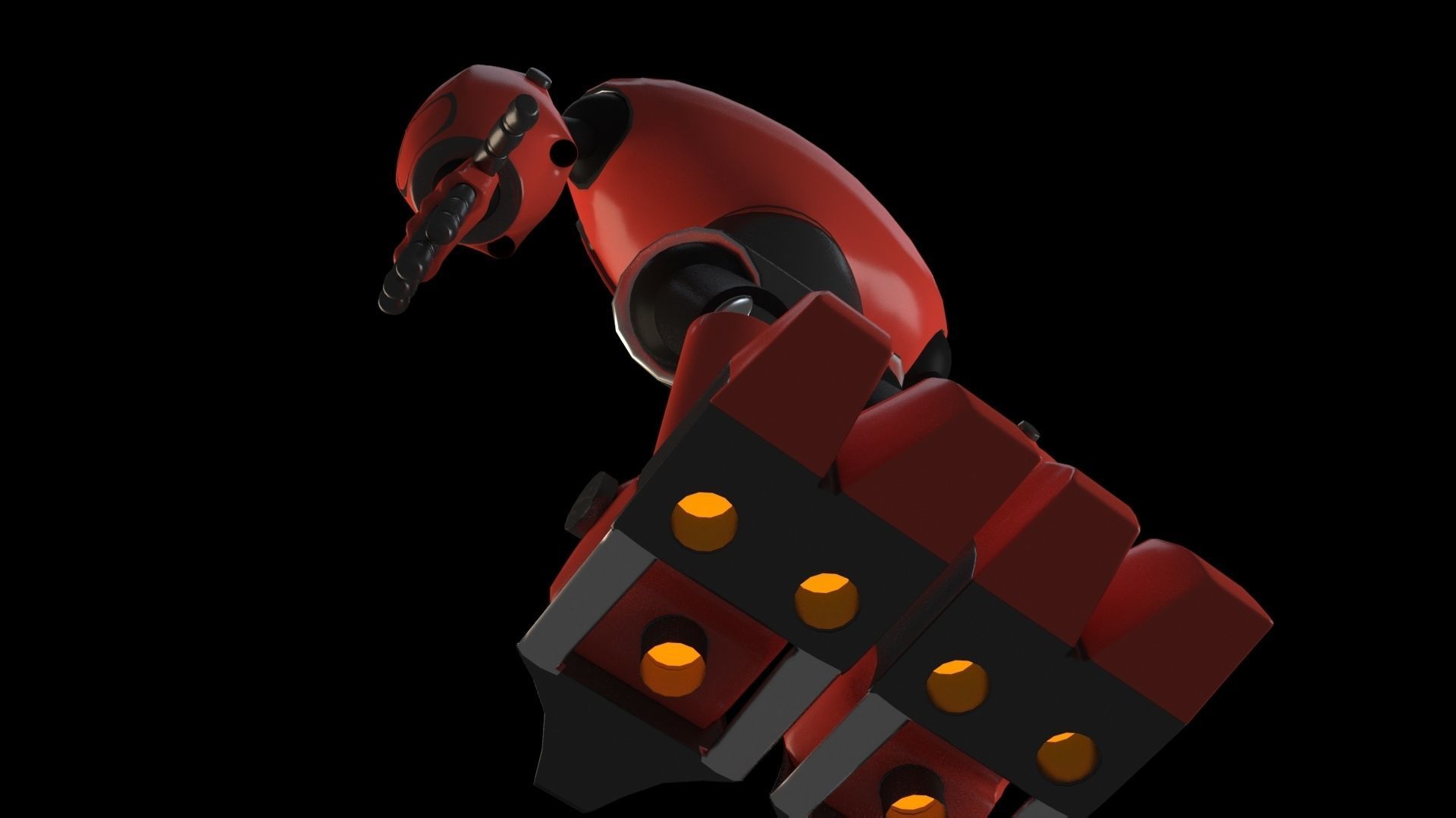 Mech Character Free 3D model_7