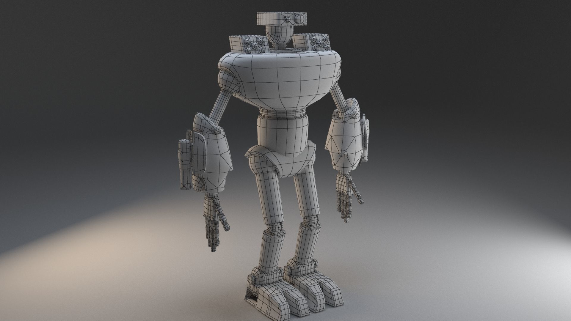 Mech Character Free 3D model_9