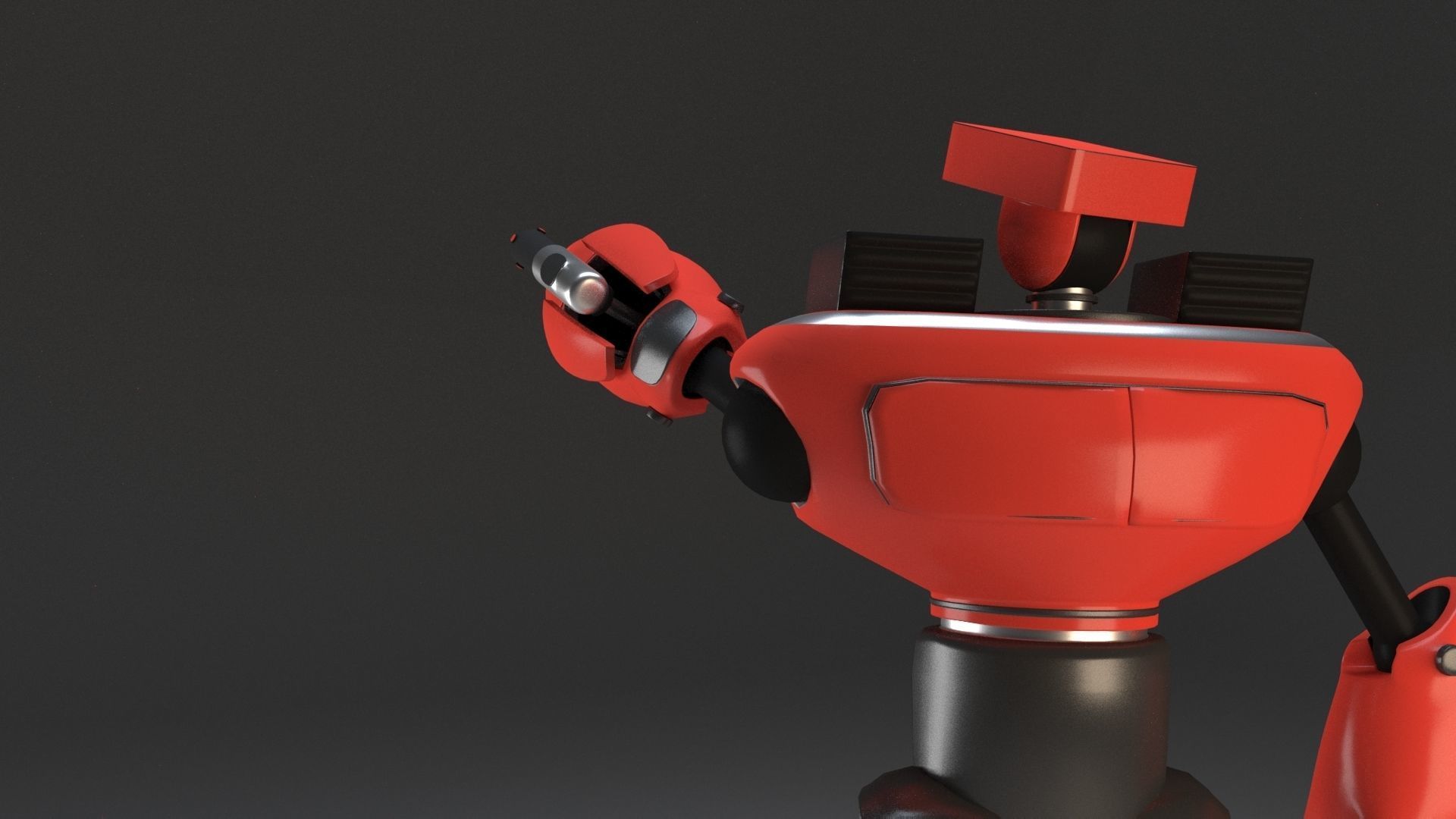 Mech Character Free 3D model_3