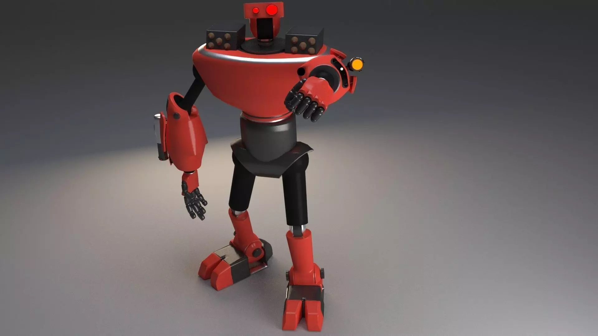 Mech Character Free 3D model_0