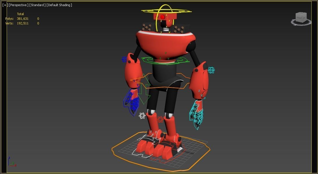 Mech Character Free 3D model_8
