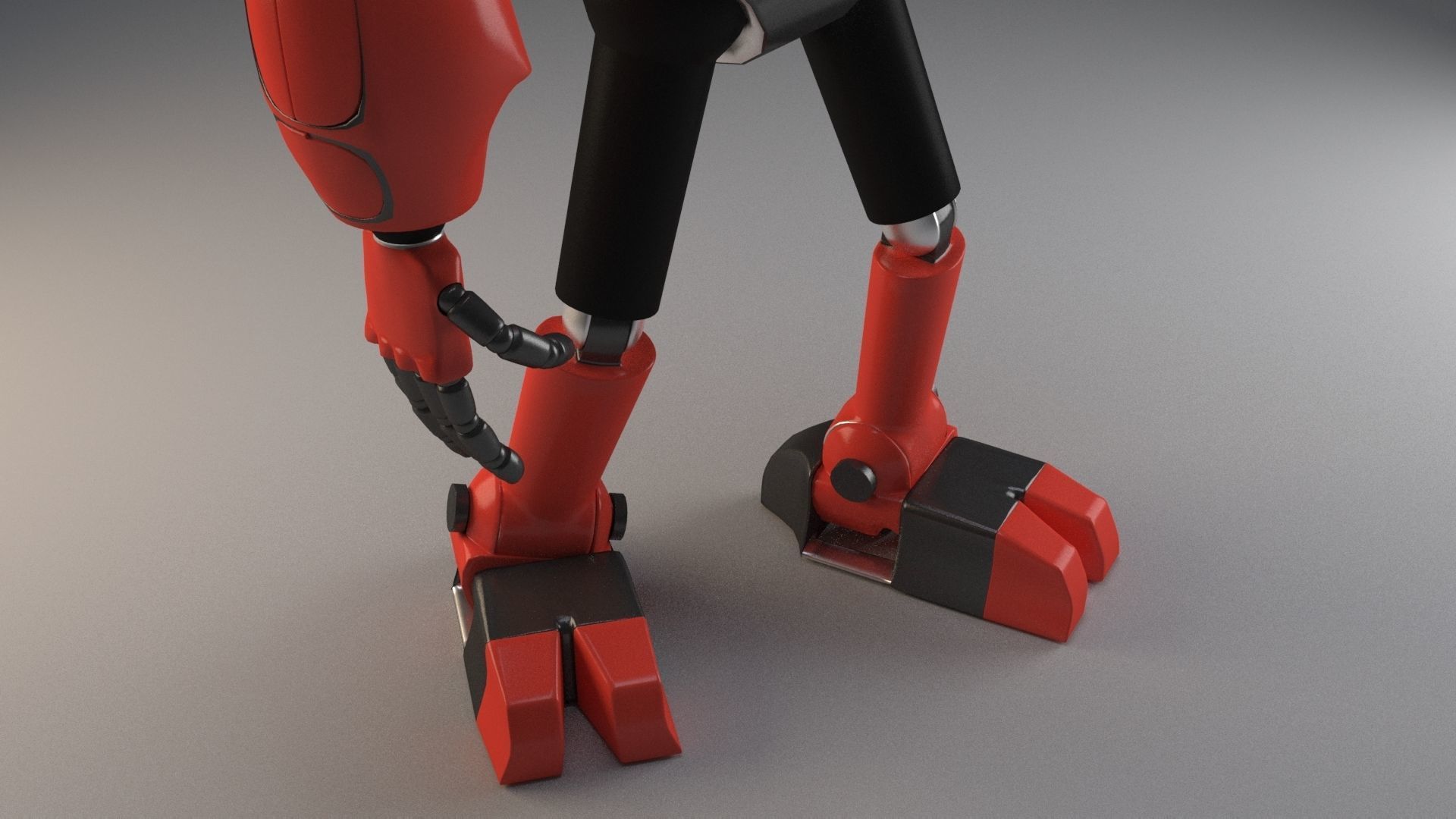 Mech Character Free 3D model_4