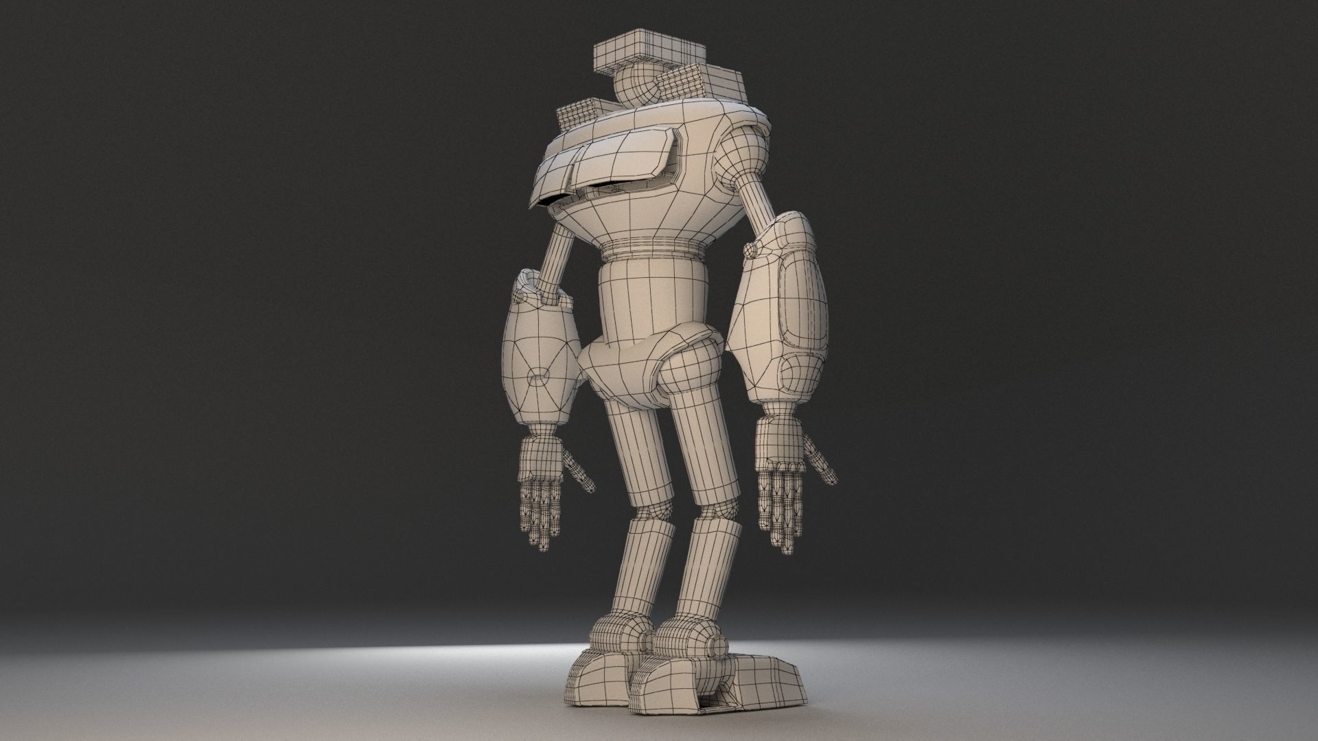 Mech Character Free 3D model_10