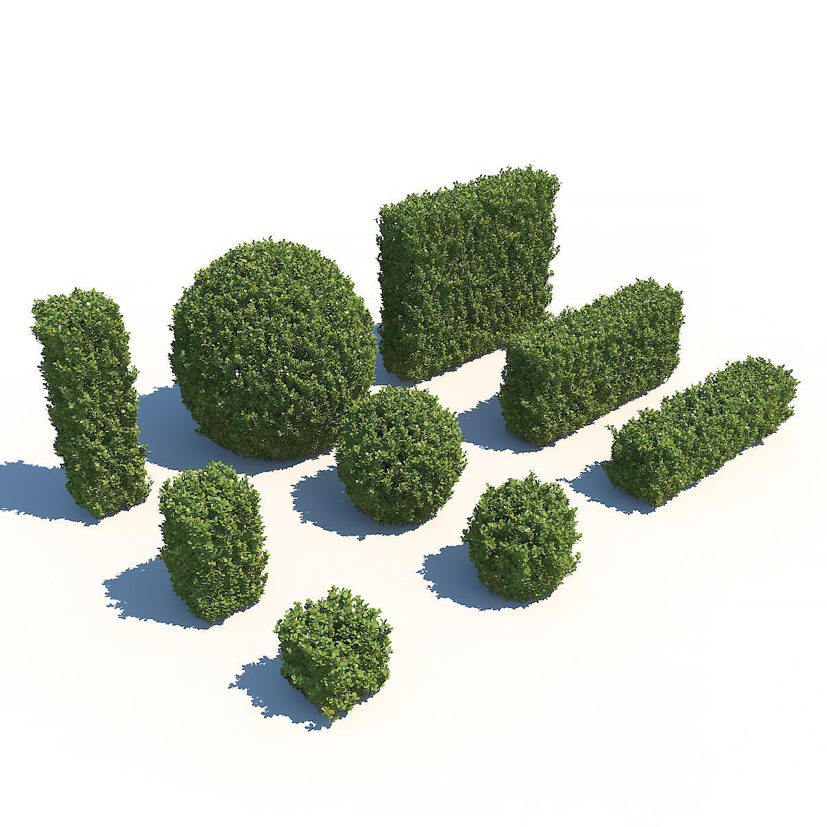 Garden Set 01 3D model_4