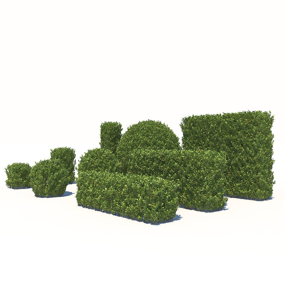 Garden Set 01 3D model_2
