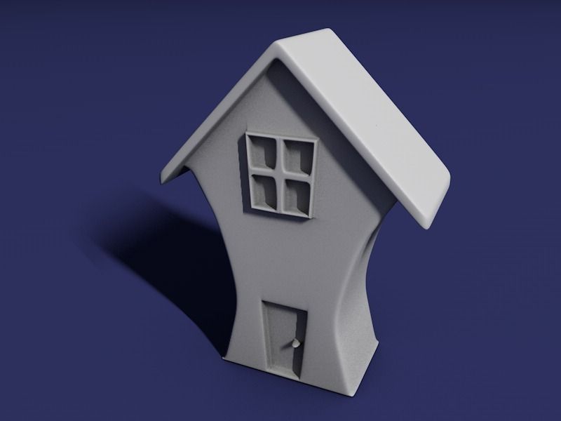 Cartoon house Free 3D print model
