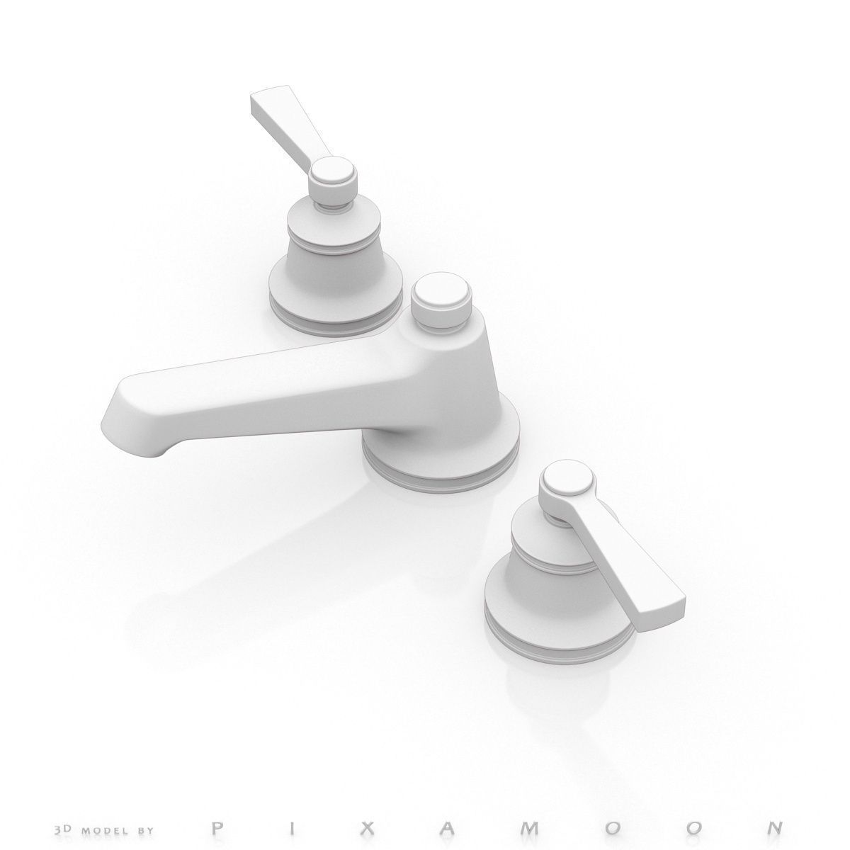 Waterworks Transit Faucet with Lever Handles 3D model_11