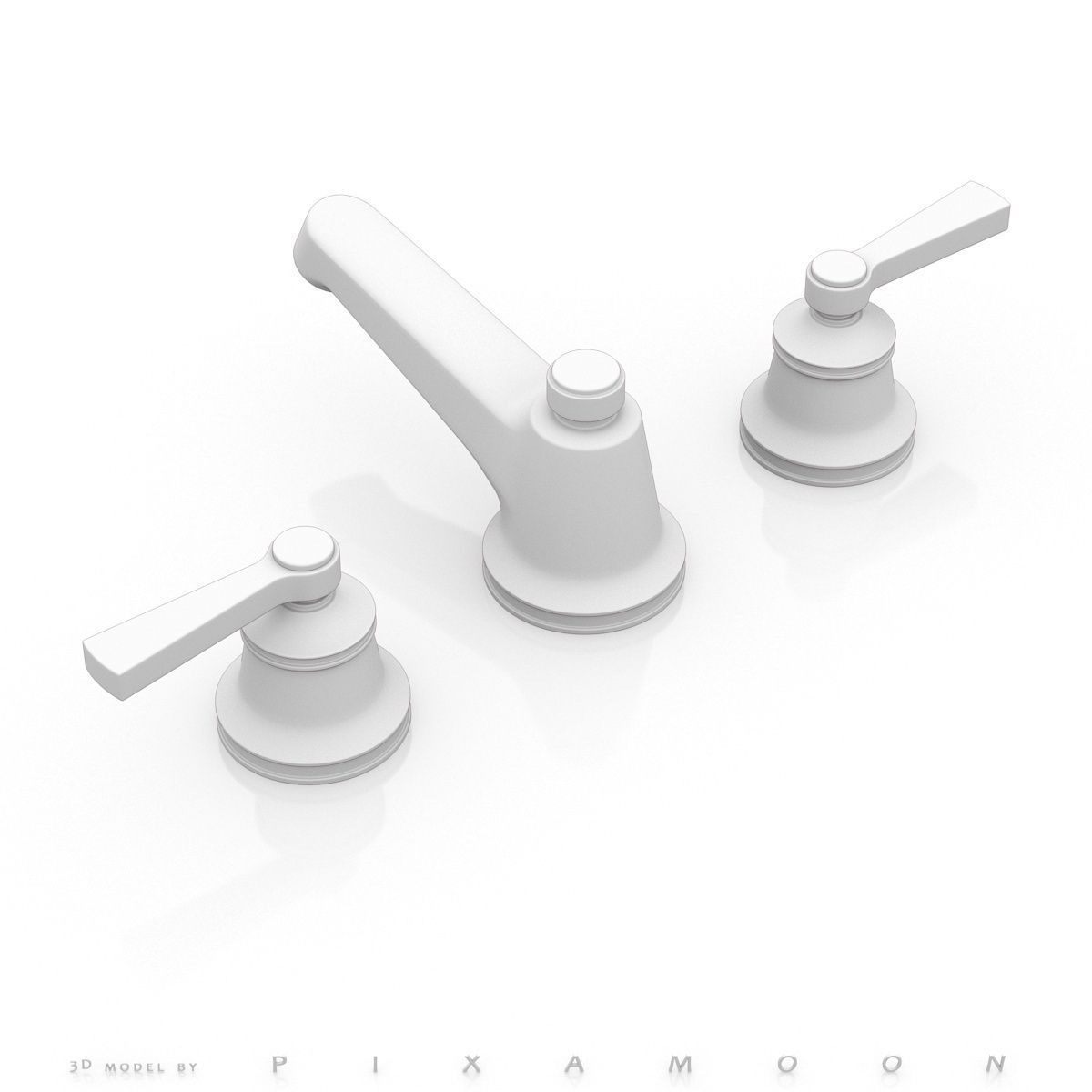 Waterworks Transit Faucet with Lever Handles 3D model_13