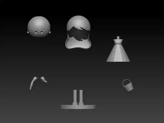 Cute Doll 3D print model