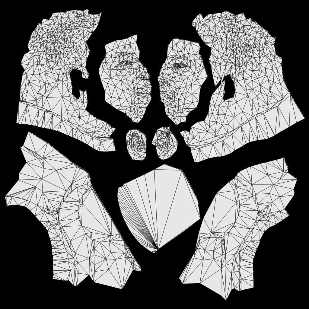 Finn - Star Wars bronze bust Low-poly 3D model_21