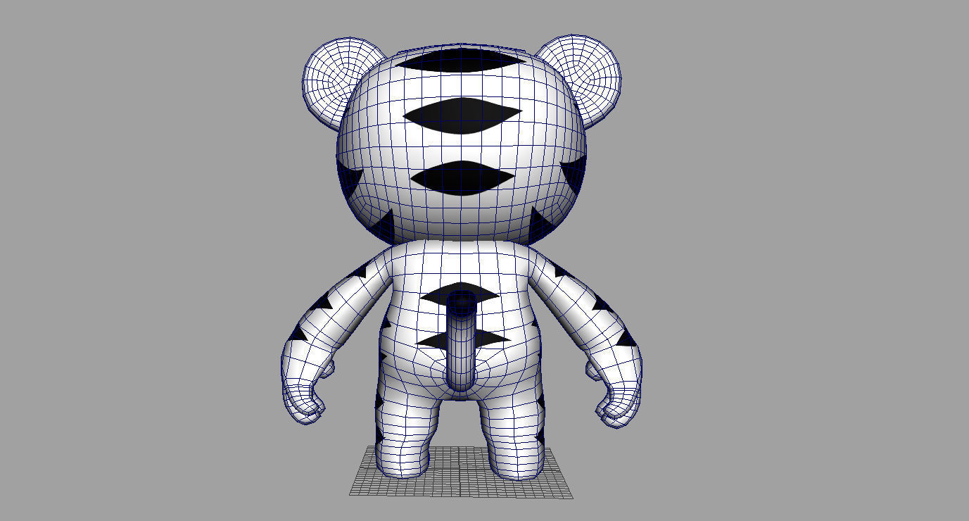 Pyeongchang olympic game 2018 mascot Soohorang character model Free 3D model_7