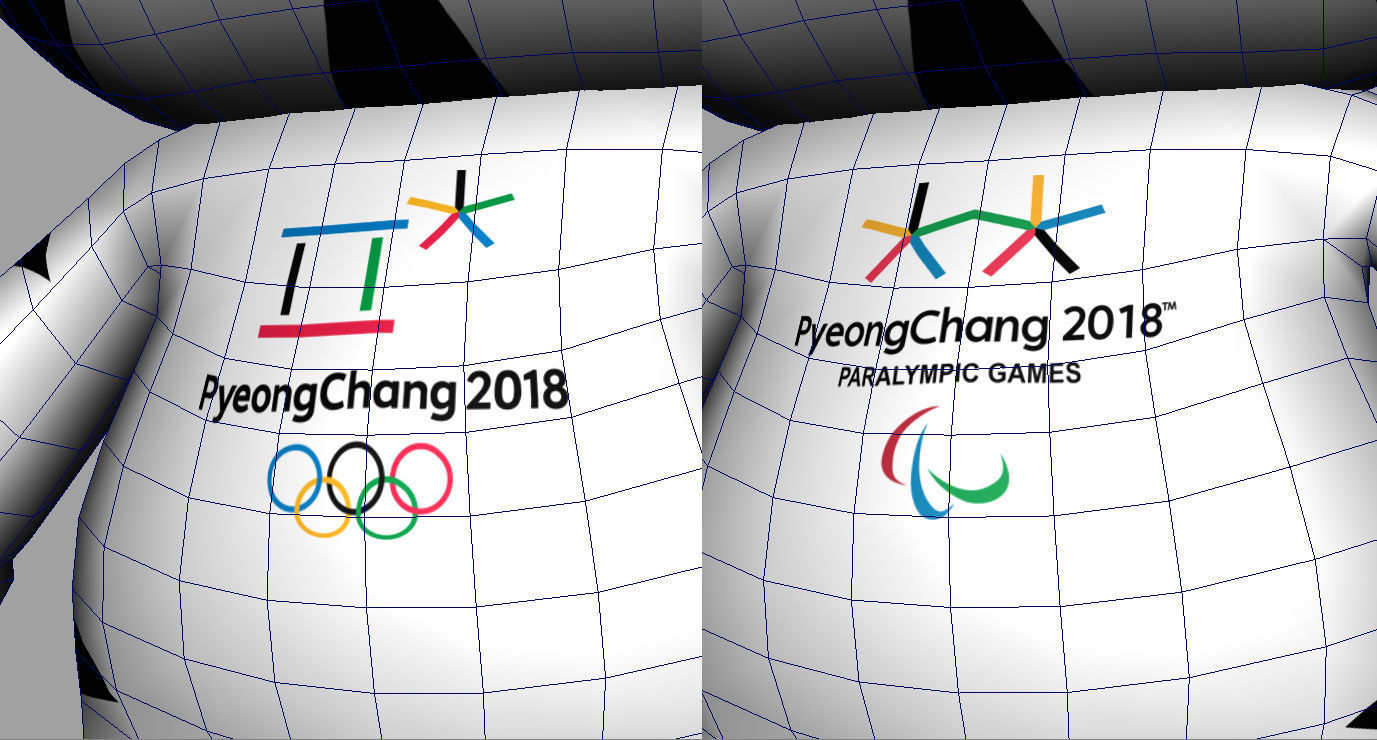 Pyeongchang olympic game 2018 mascot Soohorang character model Free 3D model_8