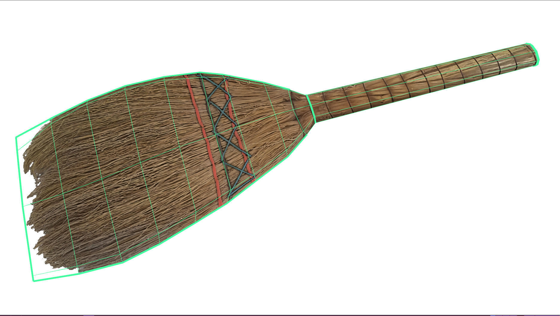 Broom - PBR - Game-Ready mushroom Low-poly 3D model_3