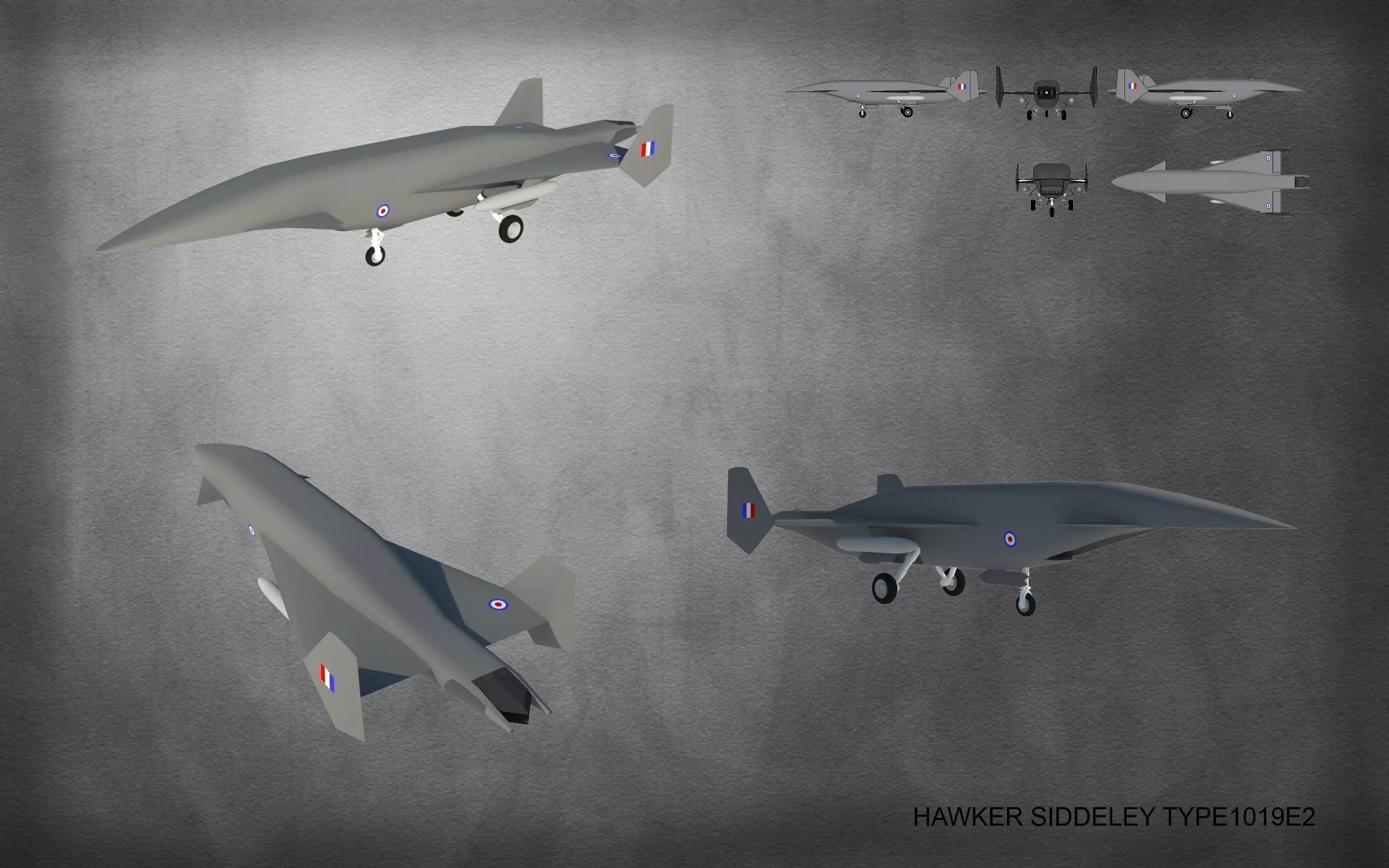 HAWKER SIDDELEY TYPE 1019E2 3D model