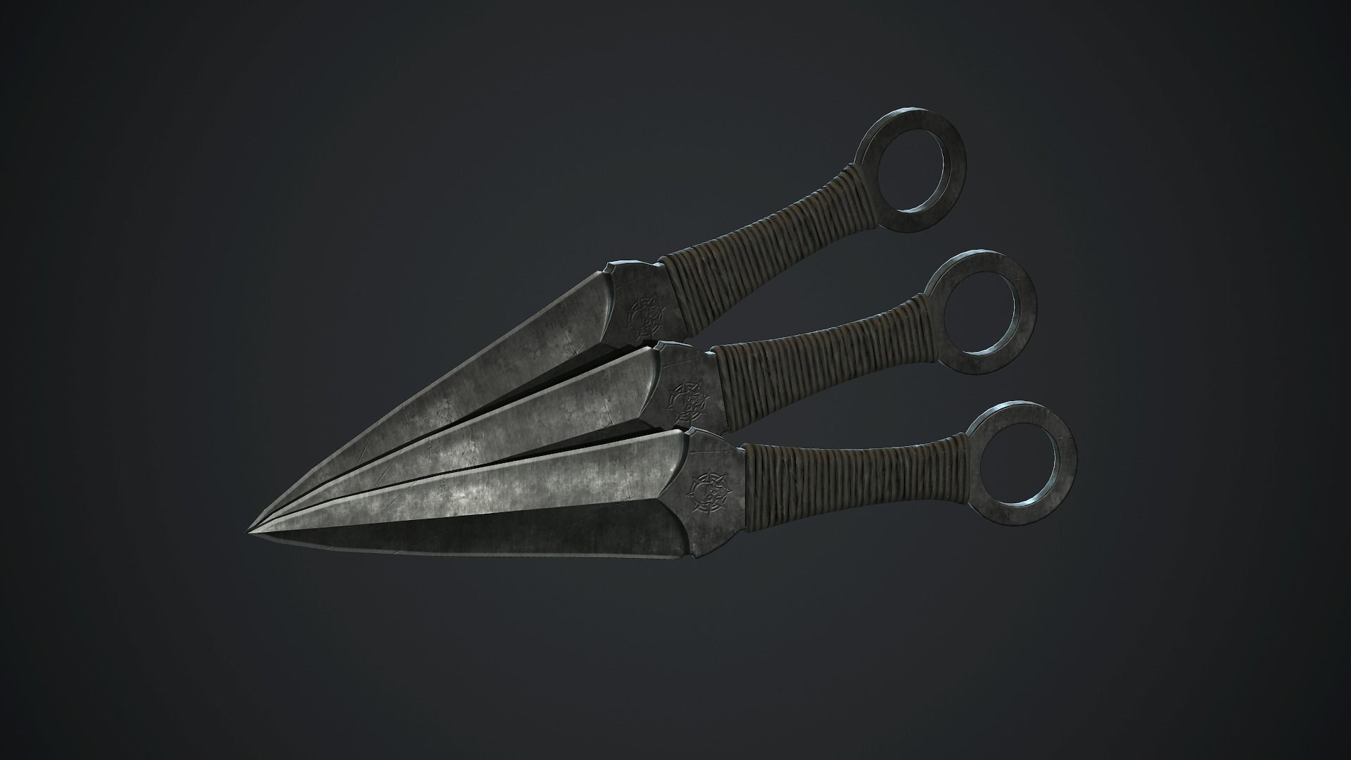 3D model Throwing Knife PBR Game Ready VR / AR / lowpoly CGTrader