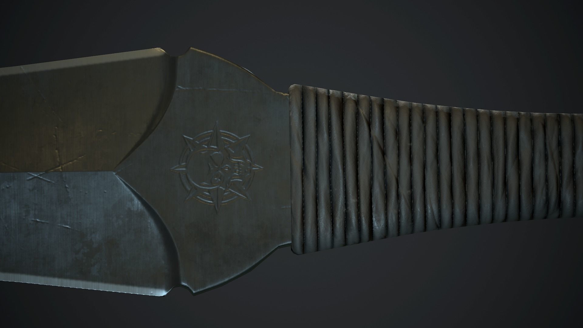 Throwing Knife PBR Game Ready Low-poly 3D model_17