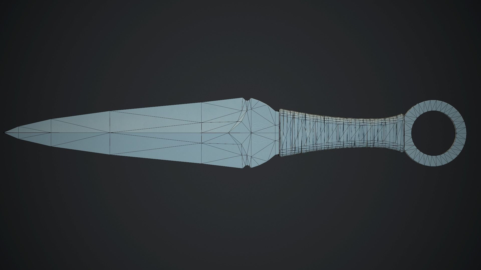Throwing Knife PBR Game Ready Low-poly 3D model_19