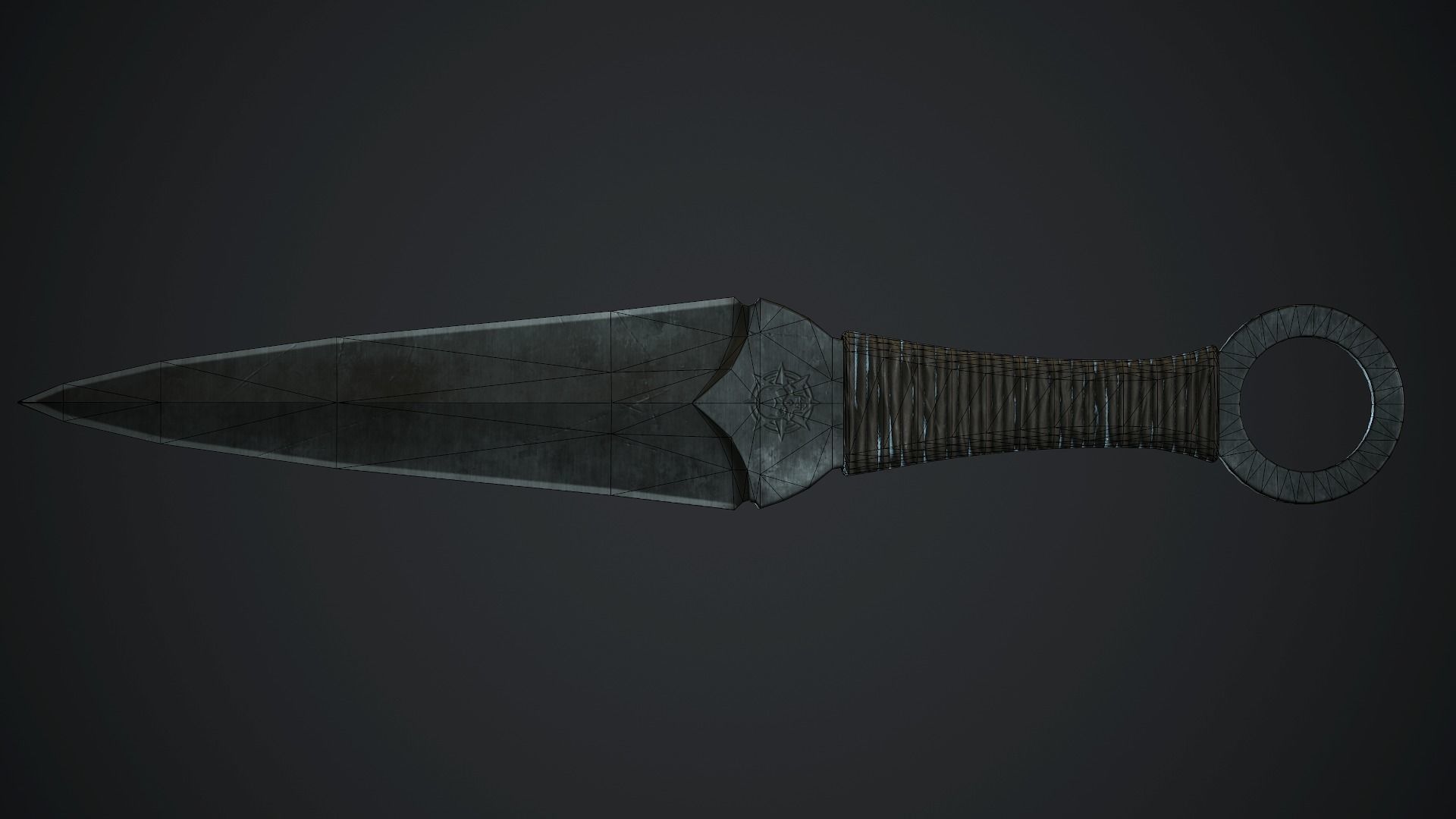 Throwing Knife PBR Game Ready Low-poly 3D model_18