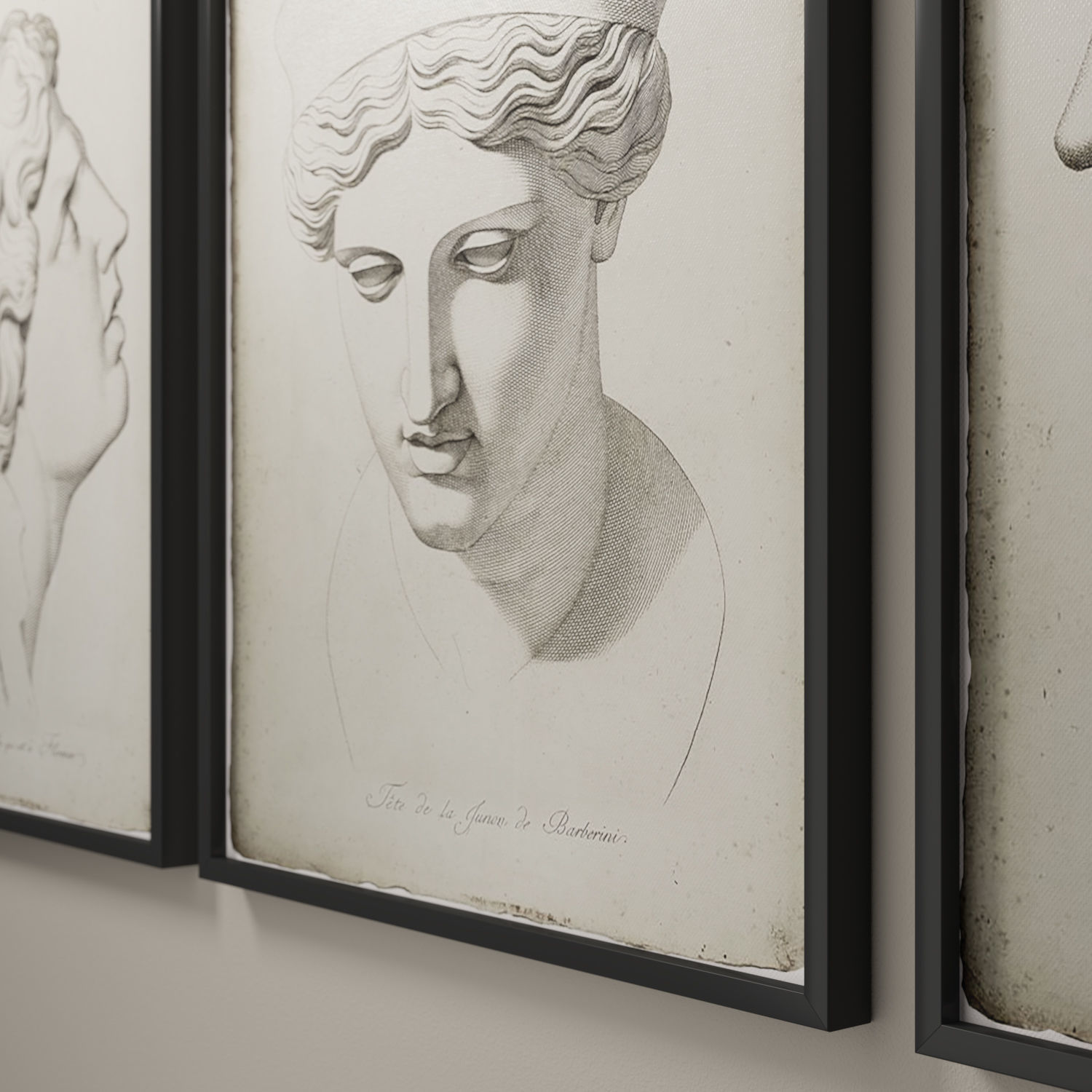 Restoration Hardware  18TH C ENGRAVING OF ANCIENT GREEK SCULPTUR 3D model_1