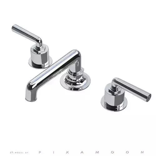 Waterworks Henry Faucet with Lever Handles 3D model