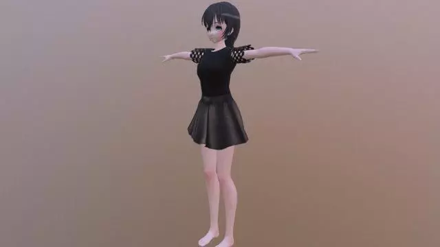 Brenda - Rigged Anime Character Low-poly 3D model