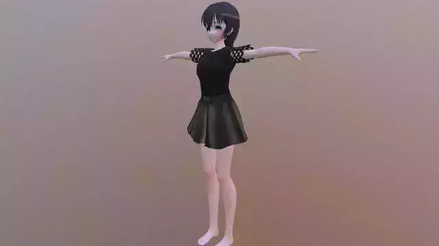 Brenda - Rigged Anime Character  Low-poly 3D model
