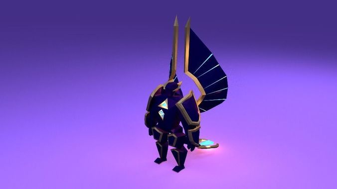 Galio inspired Low-poly 3D model